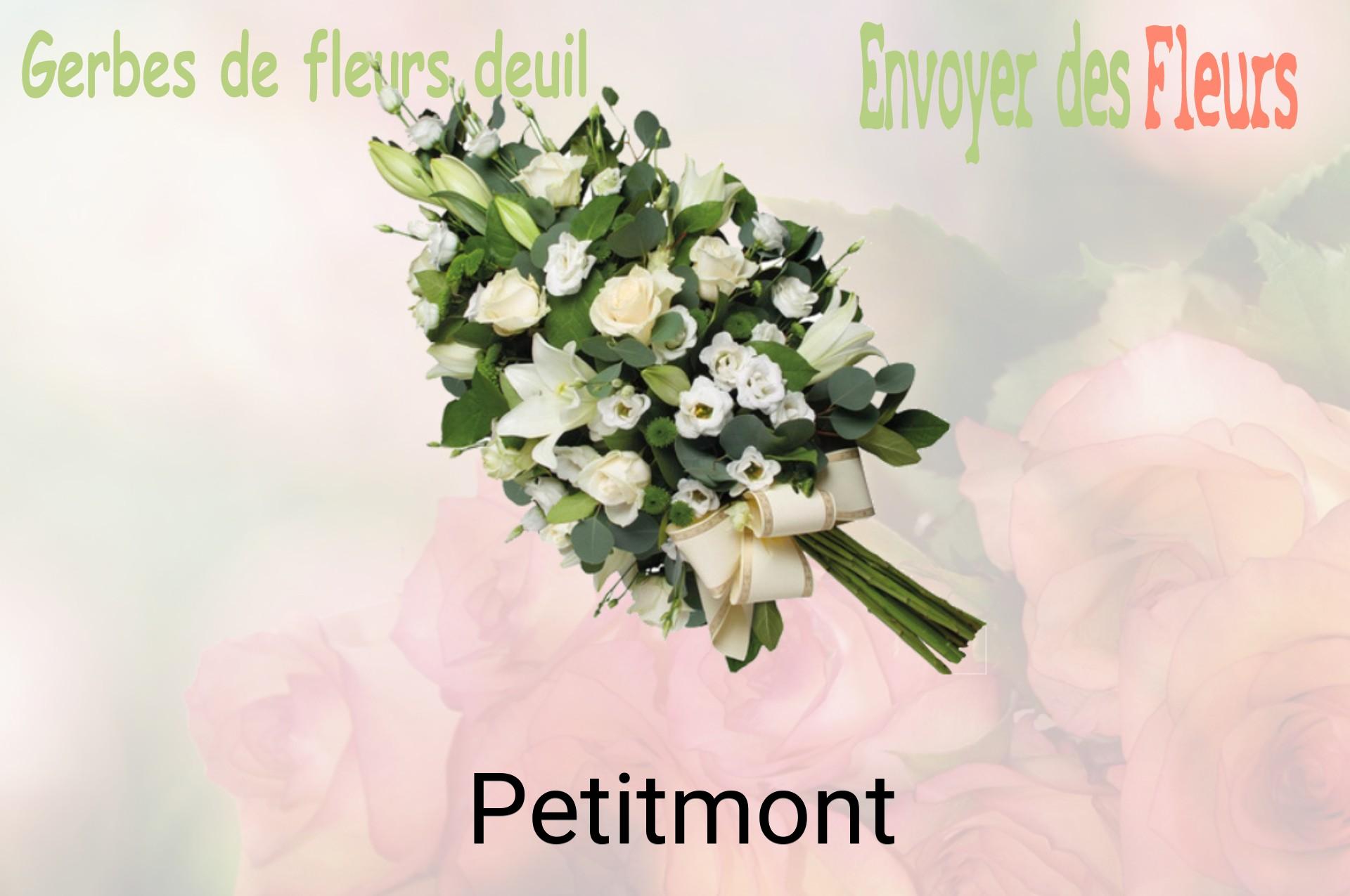 Gerbe de fleurs de deuil livrée à Petitmont